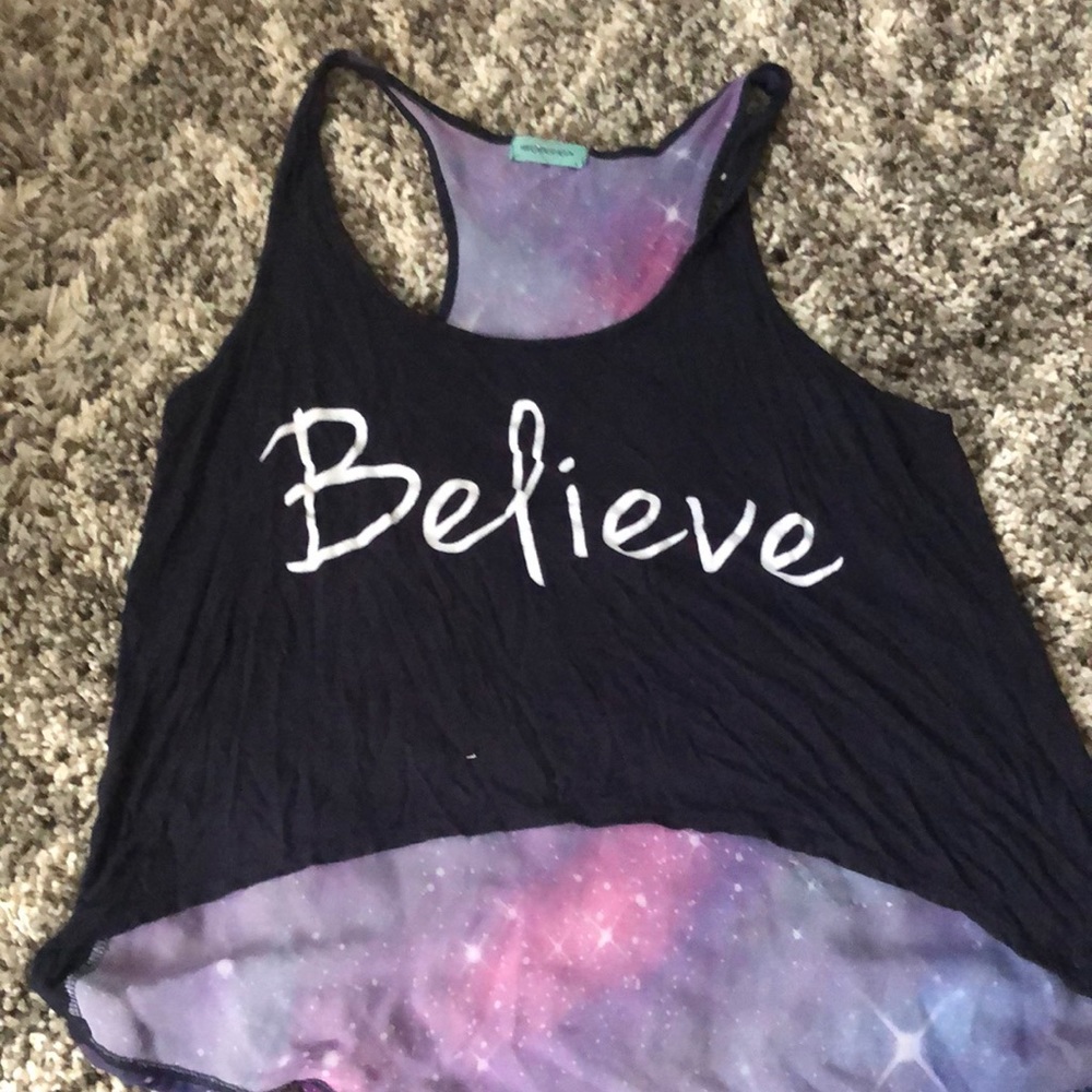 A cute galaxy believe shirt